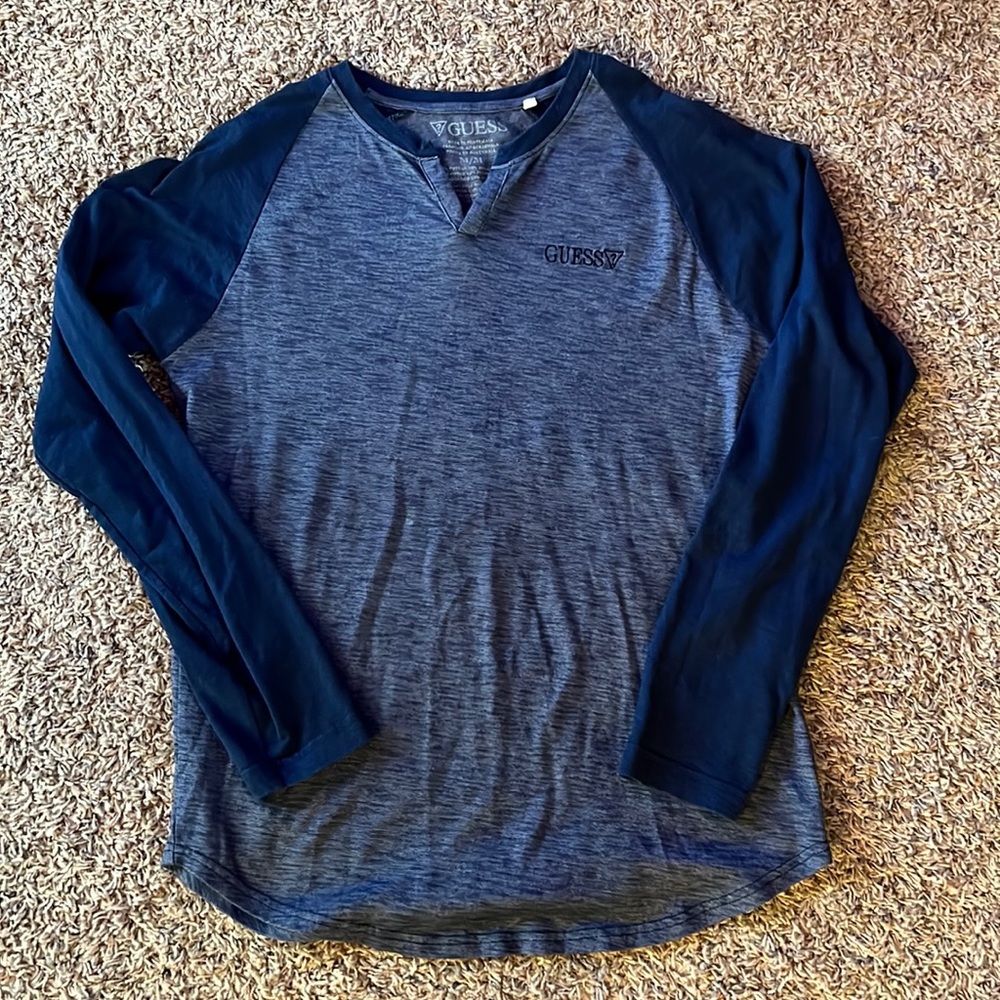Guess split neck Henley